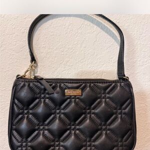 Kate Spade Black quilted leather shoulder Bag